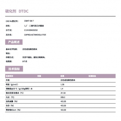 硫化劑DTDC（1,1’-二硫代雙己內酰胺）